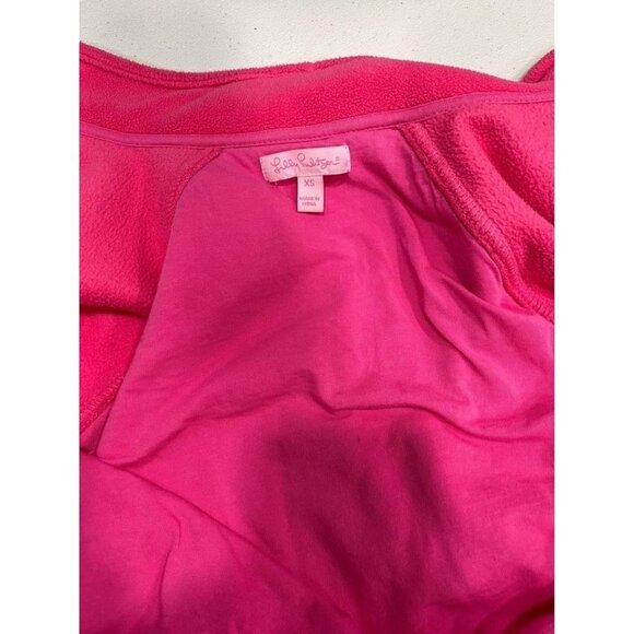 Lilly Pulitzer fleece pink jacket full zipper size XS - Picture 6 of 7